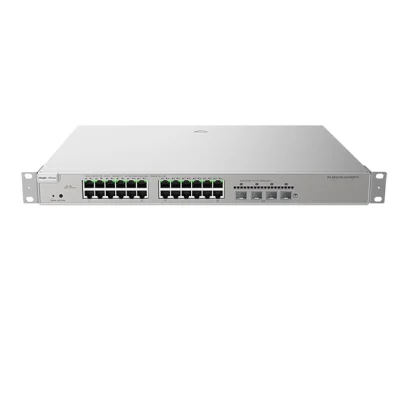 RG-NBS5200-24GT4XS-P, 24-port Gigabit Layer 3 PoE Switch, 4 SFP+ Uplink
