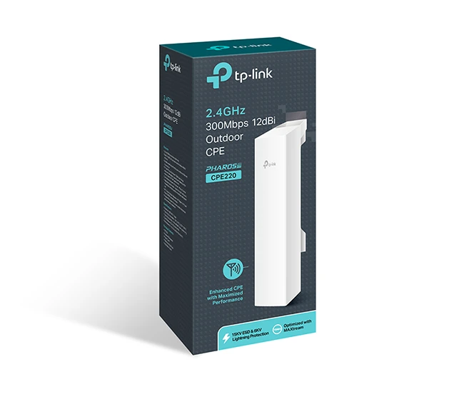 TP-Link 2.4GHz 300Mbps 12dBi Outdoor CPE - CPE220 - Image 4