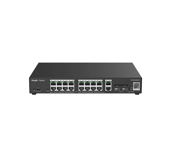 RG-ES220GS-P 20-Port Gigabit Smart Cloud Managed PoE Switch